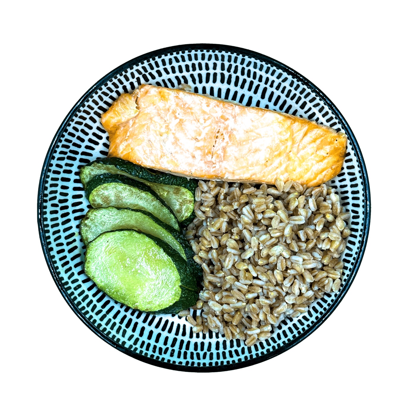 Farro con Salmone Cotto e Zucchine